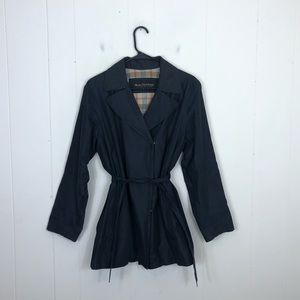 Marc New York Black Mid‎ Length Trench Sz M